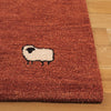 Safavieh Himalaya HIM451P Rust Area Rug Detail