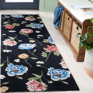Safavieh Chelsea HK220Z Black / Red Area Rug Room Scene