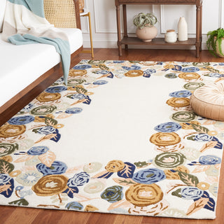 Safavieh Chelsea HK292A Ivory / Blue Area Rug Room Scene Feature