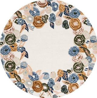 Safavieh Chelsea HK292A Ivory / Blue Area Rug Round