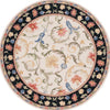 Safavieh Chelsea HK313A Ivory / Black Area Rug Round