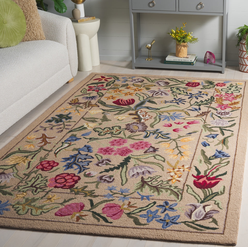 Safavieh Chelsea HK335B Beige / Pink Area Rug Room Scene Feature