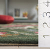 Safavieh Chelsea HK335Y Green / Pink Area Rug Detail