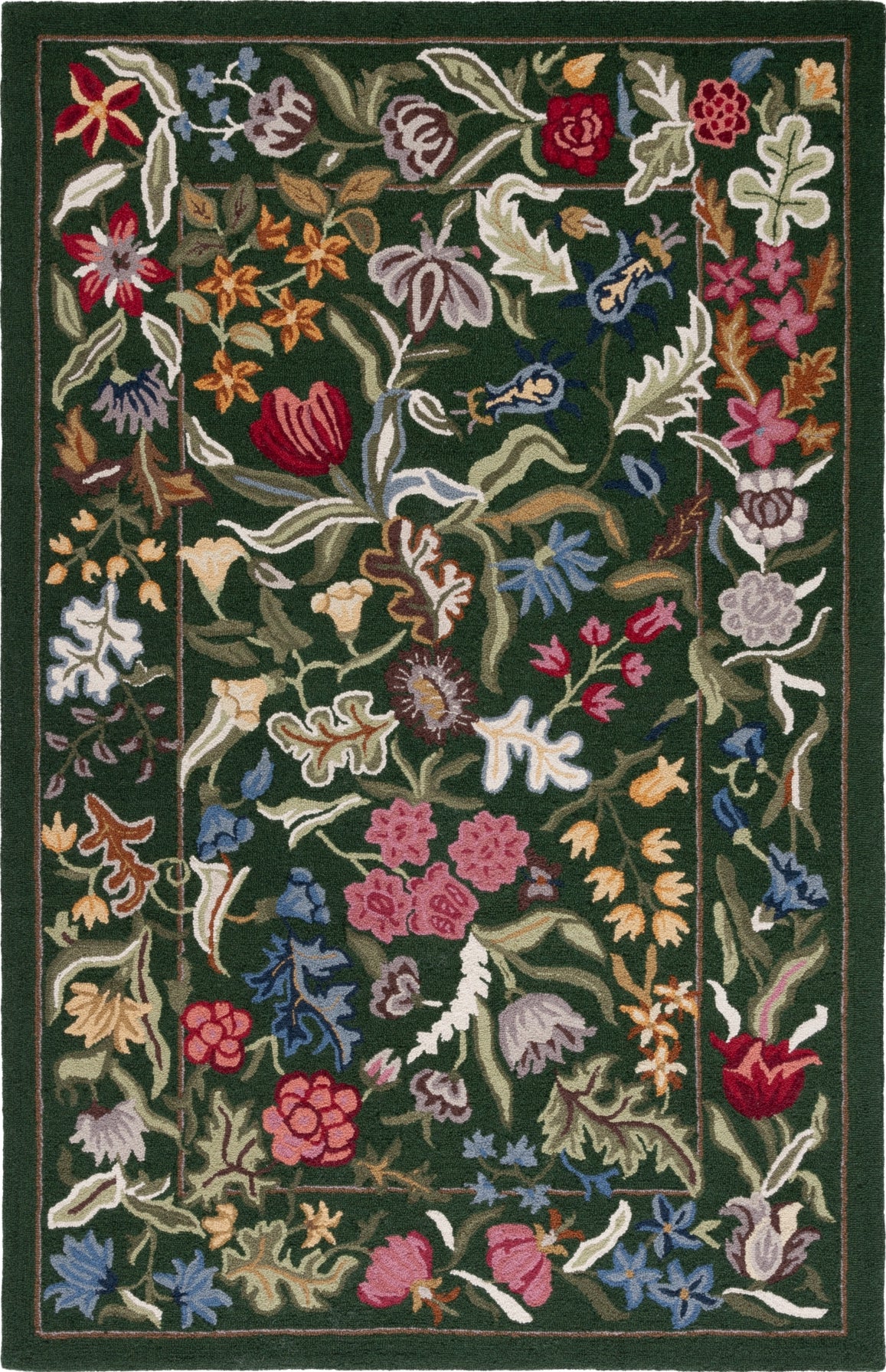 Safavieh Chelsea HK335Y Green / Pink Area Rug main image