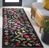 Safavieh Chelsea HK335Z Black / Pink Area Rug Room Scene Feature