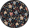 Safavieh Chelsea HK336Z Black / Red Area Rug Round