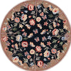 Safavieh Chelsea HK337Z Black / Brown Area Rug Round