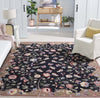 Safavieh Chelsea HK337Z Black / Brown Area Rug Room Scene Feature