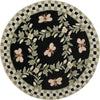 Safavieh Chelsea HK55B Black Area Rug Round