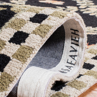 Safavieh Chelsea HK55B Black Area Rug Detail