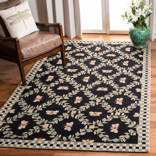 Safavieh Chelsea HK55B Black Area Rug Room Scene