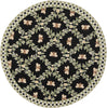 Safavieh Chelsea HK55B Black Area Rug Round
