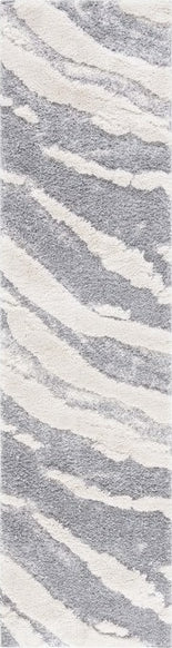 Safavieh Hi-lo Shag HLS204 Grey / Light Beige Area Rug