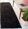 Safavieh Hi-lo Shag HLS214 Black Area Rug Room Scene Feature