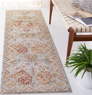 Safavieh Hamilton HLT104 Blue / Gold Rust Area Rug Room Scene Feature