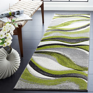 Safavieh Hollywood HLW766Y Grey / Green Area Rug Room Scene Feature