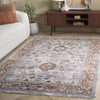 Safavieh Heirloom HRL724A Ivory Grey / Rust Area Rug Room Scene Feature