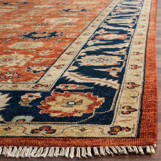 Safavieh Heriz HRZ277 Rust / Navy Area Rug