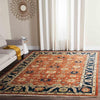 Safavieh Heriz HRZ277 Rust / Navy Area Rug Room Scene Feature