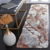 Safavieh Horizon Shag HZN890P Grey / Rust Area Rug Room Scene Feature