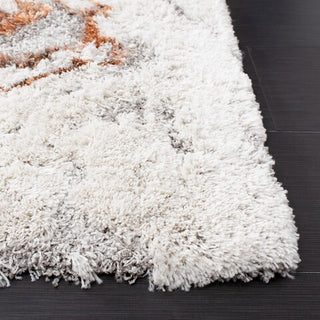 Safavieh Horizon Shag HZN890P Grey / Rust Area Rug Detail