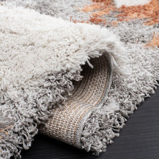 Safavieh Horizon Shag HZN890P Grey / Rust Area Rug Detail