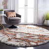 Safavieh Horizon Shag HZN890P Grey / Rust Area Rug Room Scene