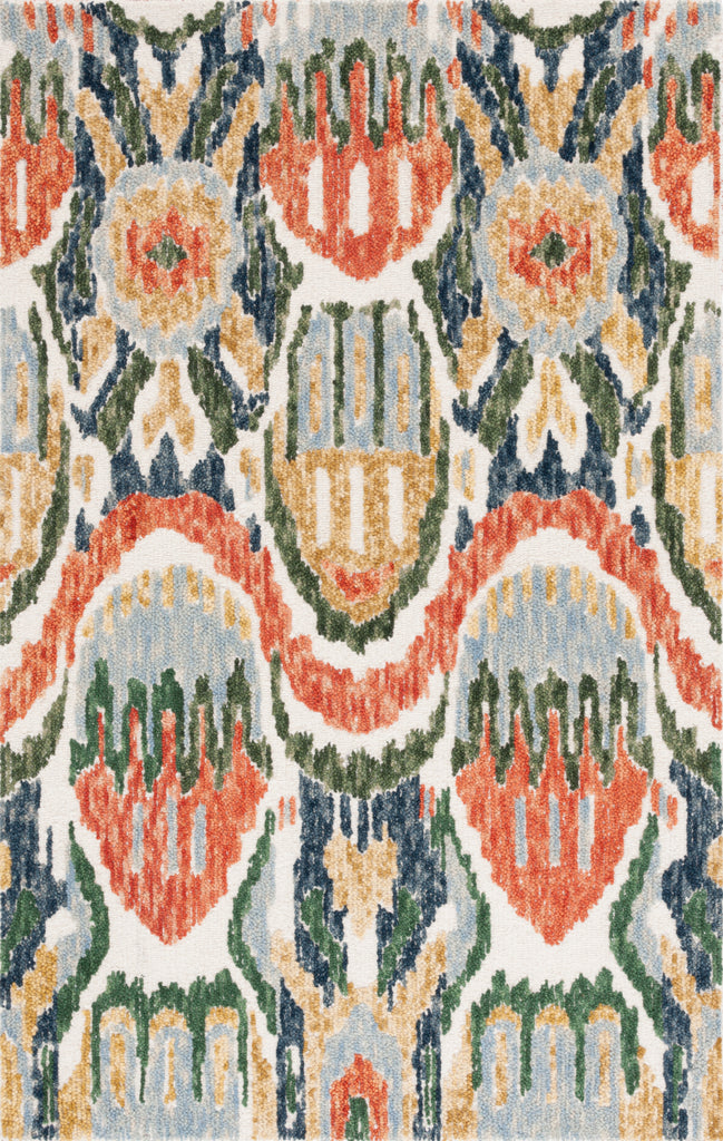 Safavieh Ikat IKT151Y Green / Rust Area Rug main image