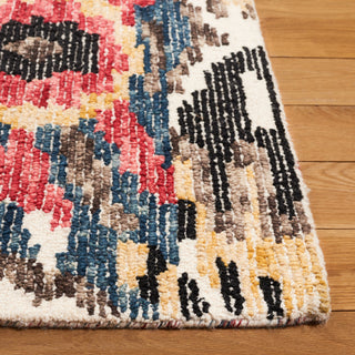 Safavieh Ikat IKT152Z Black / Red Area Rug Detail