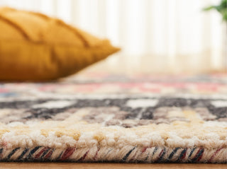 Safavieh Ikat IKT152Z Black / Red Area Rug Detail