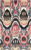 Safavieh Ikat IKT152Z Black / Red Area Rug main image
