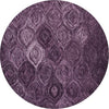 Safavieh Ikat IKT631P Purple Area Rug Round