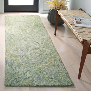 Safavieh Ikat IKT632W Sage / Green Area Rug Room Scene Feature