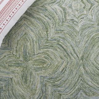 Safavieh Ikat IKT632W Sage / Green Area Rug Detail