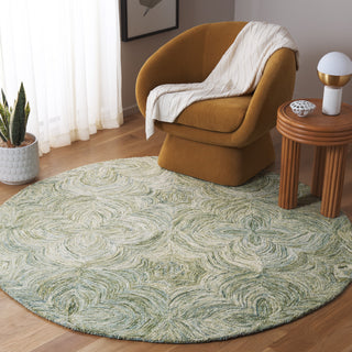 Safavieh Ikat IKT632W Sage / Green Area Rug Room Scene