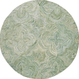 Safavieh Ikat IKT632W Sage / Green Area Rug Round