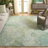 Safavieh Ikat IKT632W Sage / Green Area Rug Room Scene Feature