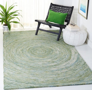 Safavieh Ikat IKT633W Sage / Green Area Rug Room Scene