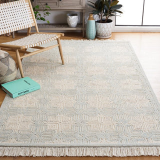 Safavieh Ikat IKT805B Ivory / Light Blue Area Rug Room Scene