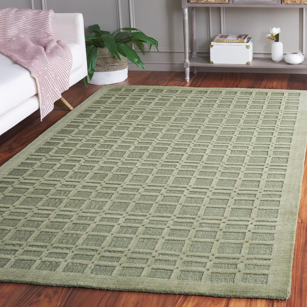 Safavieh Impressions IM312Y Green Area Rug Room Scene Feature