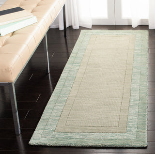 Safavieh Impressions IM821D Green / Beige Area Rug Room Scene Feature