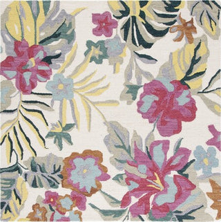 Safavieh Jardin JAR151A Ivory / Pink Area Rug Square