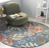 Safavieh Jardin JAR253M Blue / Green Area Rug Room Scene Feature