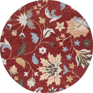 Safavieh Jardin JAR256Q Red / Orange Area Rug Round