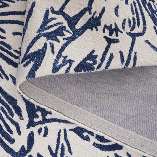 Safavieh Jardin JAR329M Ivory / Blue Area Rug Fold