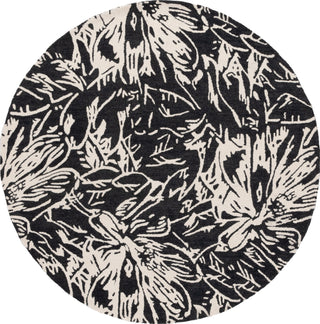 Safavieh Jardin JAR329Z Black / Ivory Area Rug Round