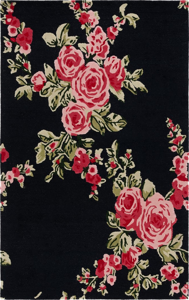 Safavieh Jardin JAR401Z Black / Pink Area Rug main image