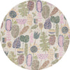 Safavieh Jardin JAR465B Blue / Pink Area Rug Round