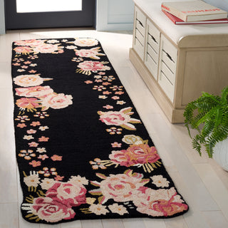 Safavieh Jardin JAR737Z Black / Pink Area Rug Room Scene Feature