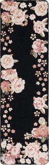 Safavieh Jardin JAR737Z Black / Pink Area Rug Runner